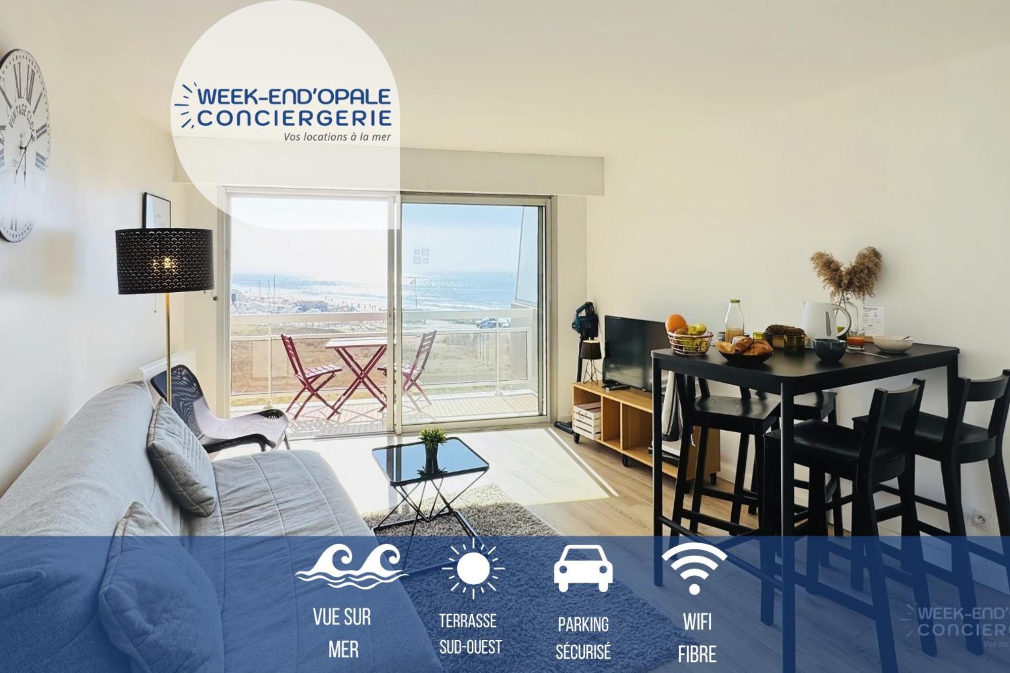 Appartement Vue Mer Au Pied De La Plage De Мерлимон Екстериор снимка