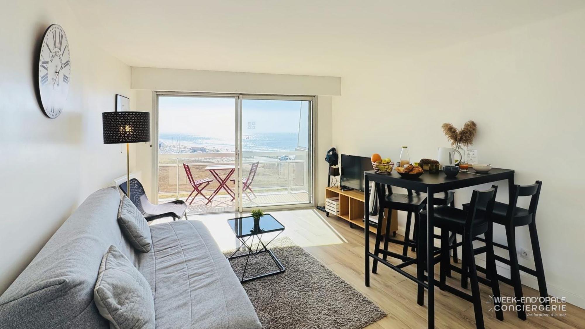 Appartement Vue Mer Au Pied De La Plage De Мерлимон Екстериор снимка