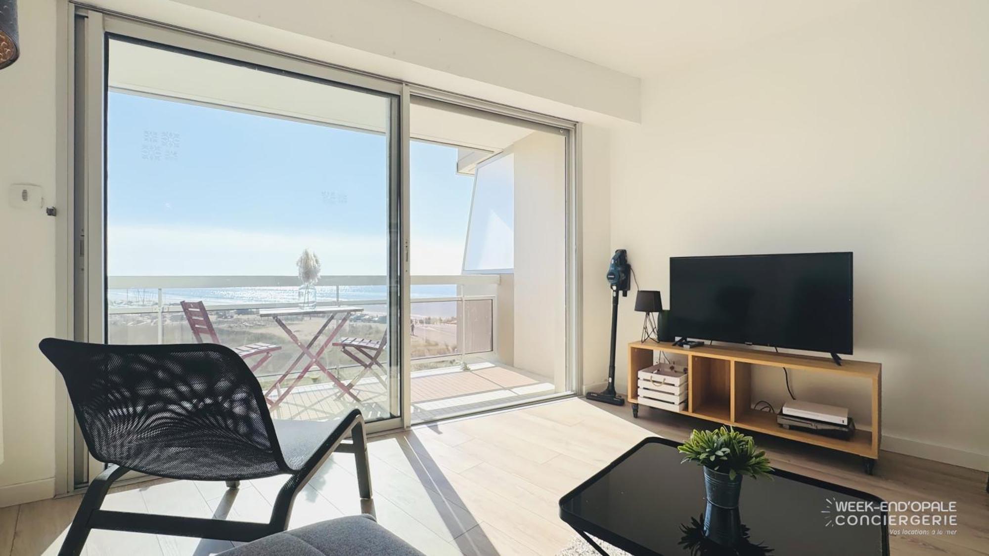 Appartement Vue Mer Au Pied De La Plage De Мерлимон Екстериор снимка